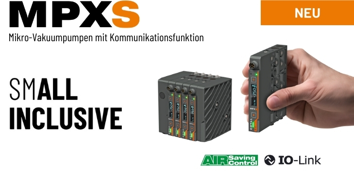 [NEU] Mikro-Vakuumpumpen mit Kommunikationsfunktion der Serie MPXS